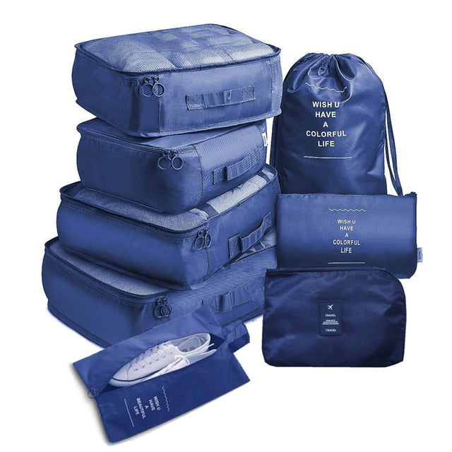 8 Piece Travel Organizer set