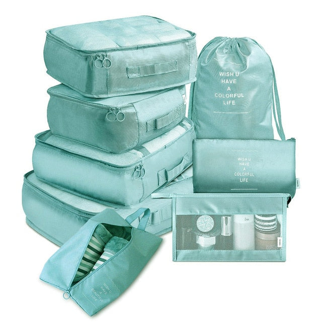 8 Piece Travel Organizer set