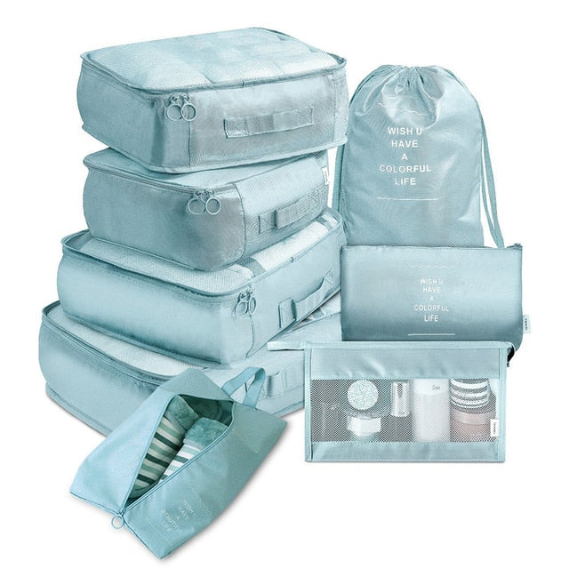 8 Piece Travel Organizer set