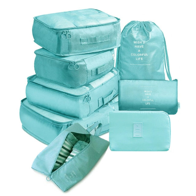 8 Piece Travel Organizer set