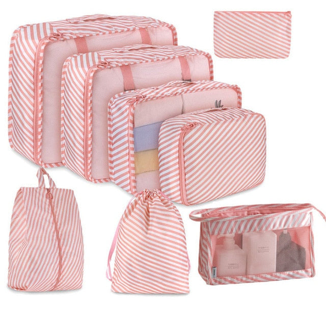 8 Piece Travel Organizer set