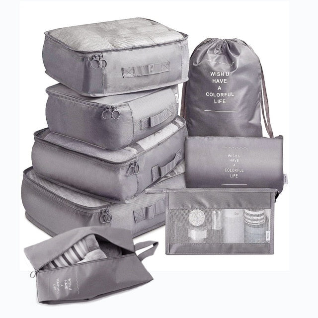 8 Piece Travel Organizer set