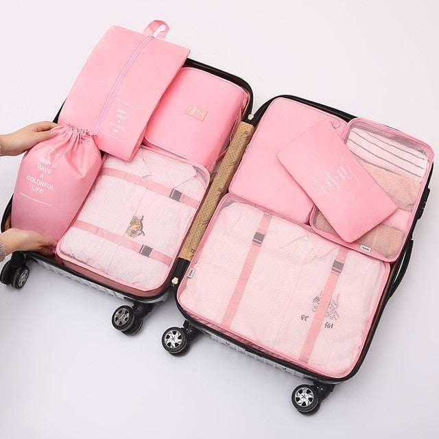 8 Piece Travel Organizer set