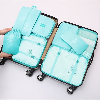 8 Piece Travel Organizer set