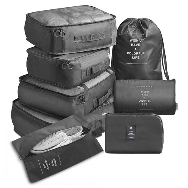 8 Piece Travel Organizer set