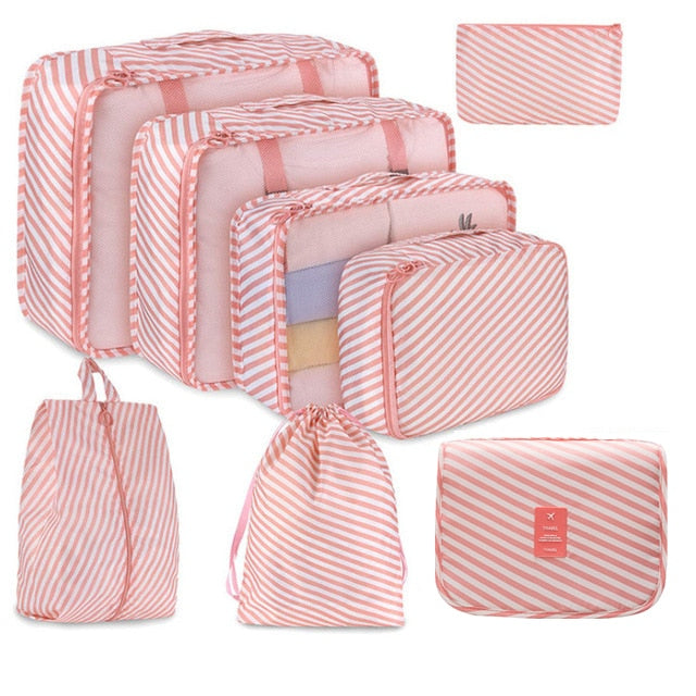 8 Piece Travel Organizer set