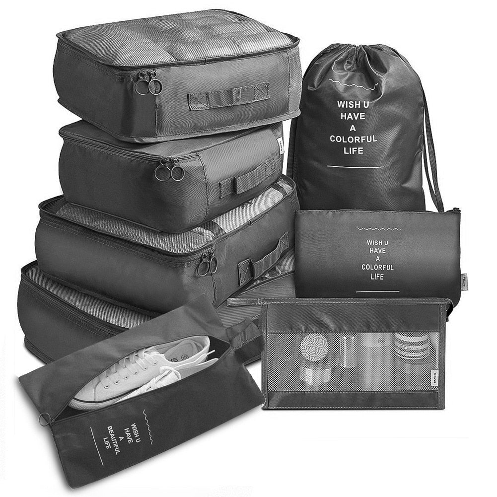 8 Piece Travel Organizer set