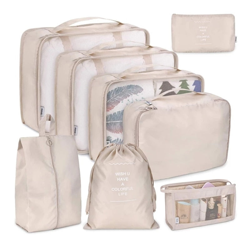 8 Piece Travel Organizer set